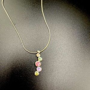 Dripping stone necklace